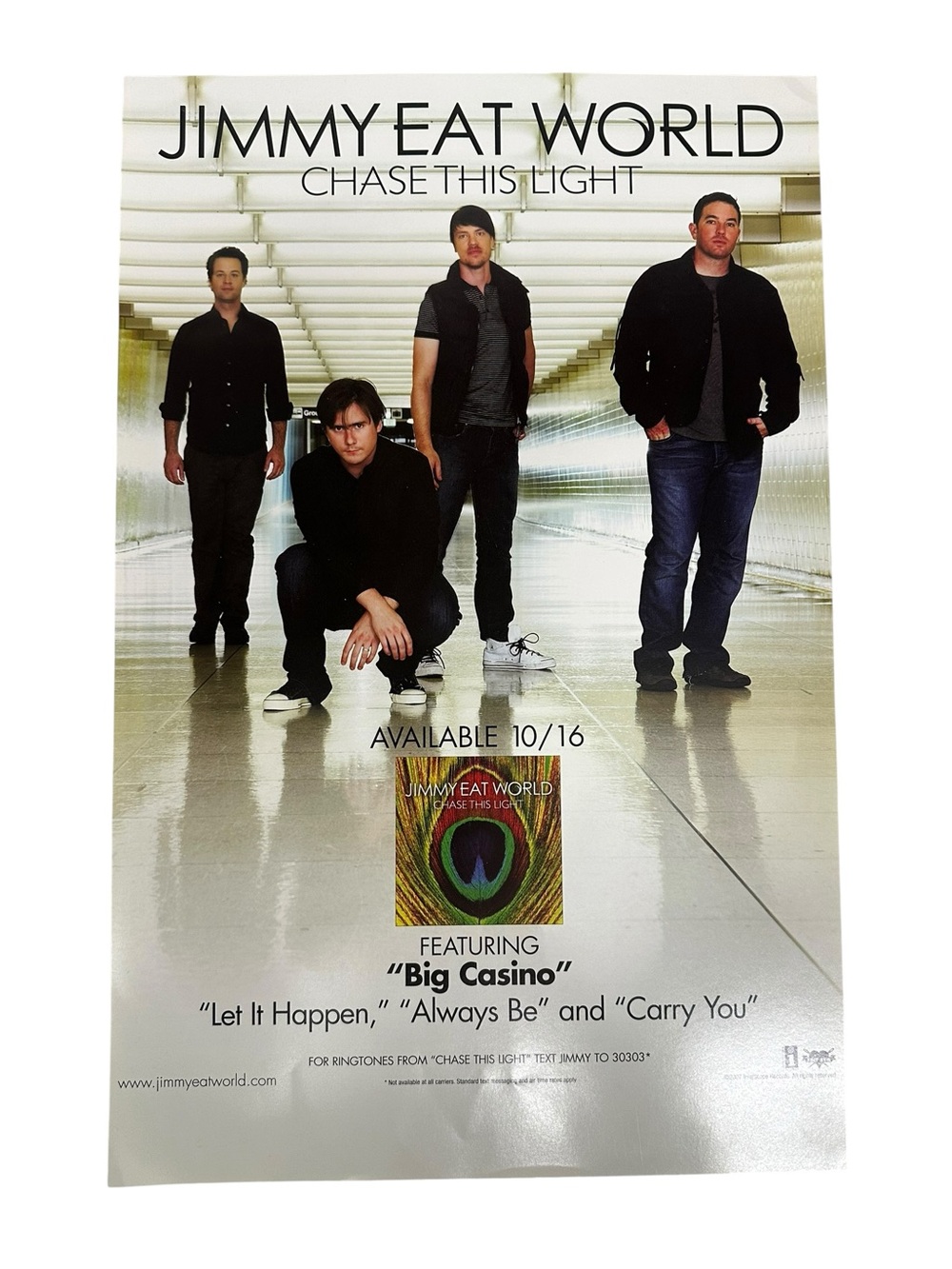 JIMMY EAT WORLD / Chase This Light Original Oct 16th, 2007 Album Release Poster